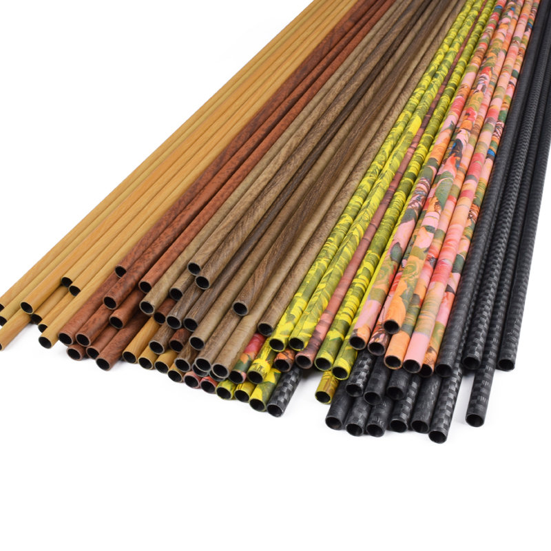 Eixo de seta de carbono camuflada para arqueiros