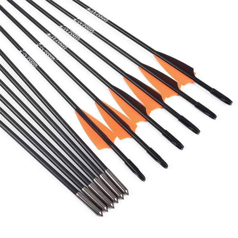 Arrow de fibra de vidro para exercícios de arqueiros