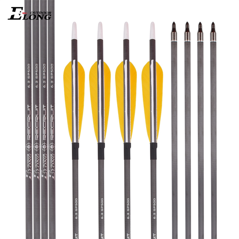 Flechas de carbono ID6.2mm para arqueiros